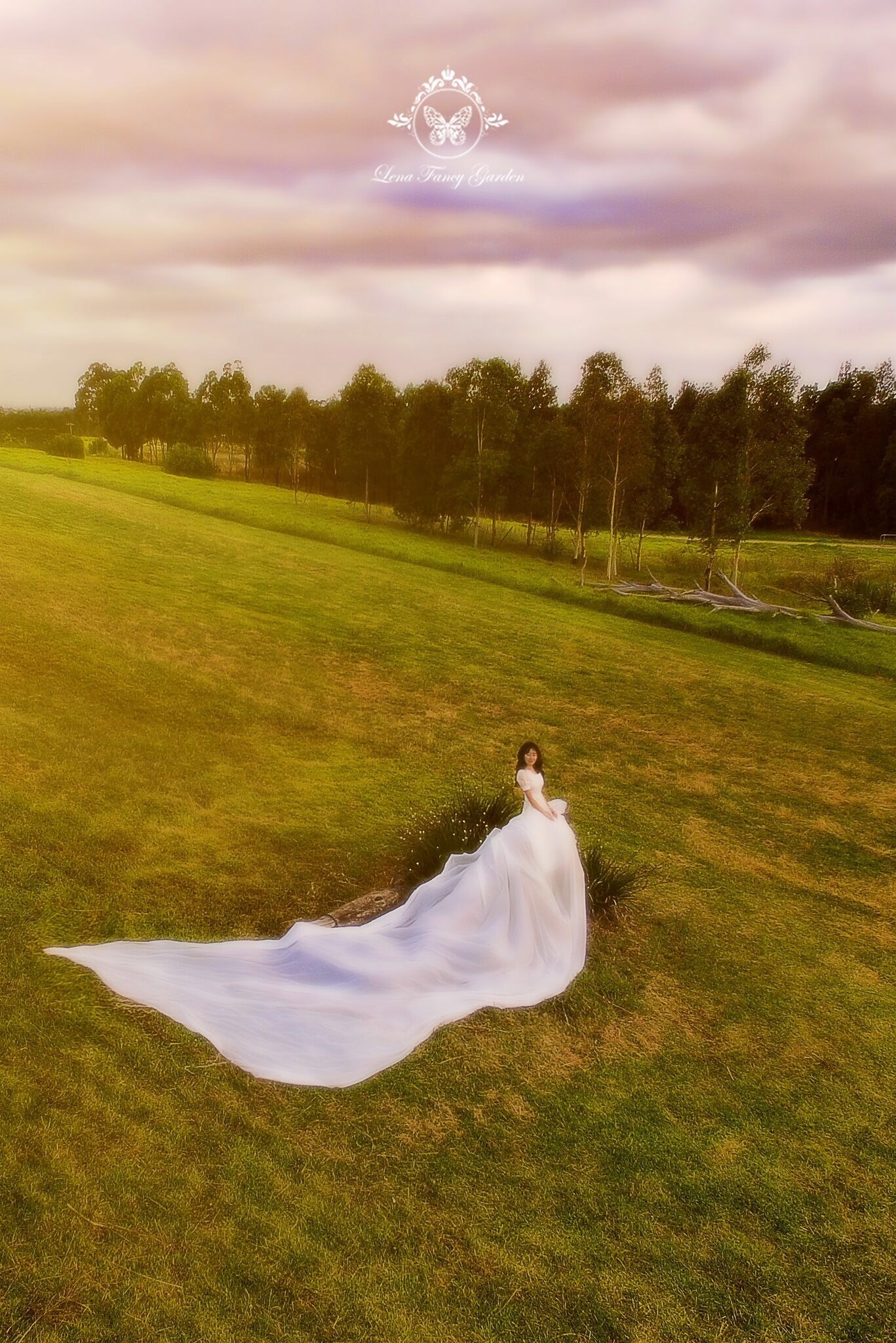 航拍人像,人与大自然的完美结合.