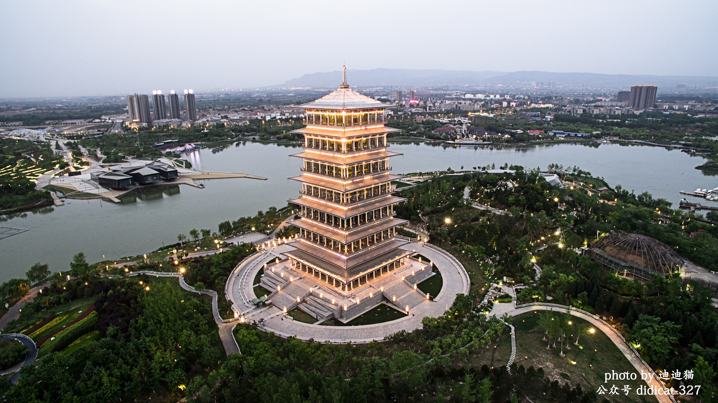 西安浐灞生态区组图