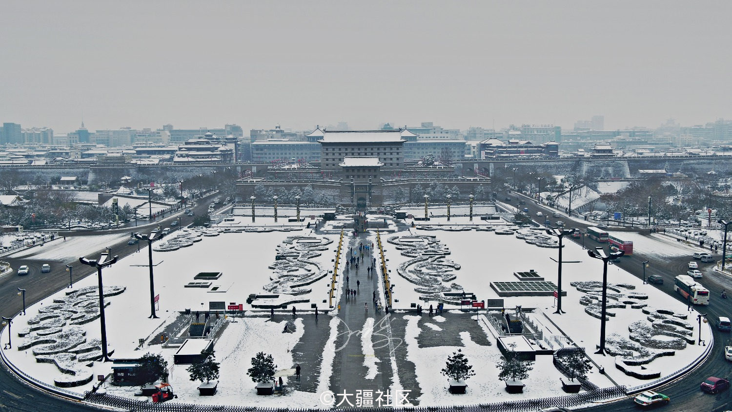 【大雪纷飞,梦回长安】2018西安初雪视频新鲜出炉!